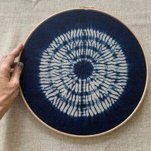Tambour 30 cm radiant fond bleu